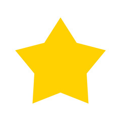 Star vector icon png isolated on white background