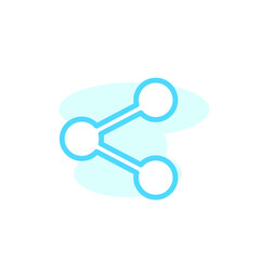 Vector illustration, share icon design template