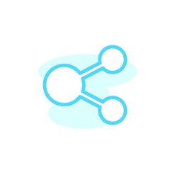 Vector illustration, share icon design template