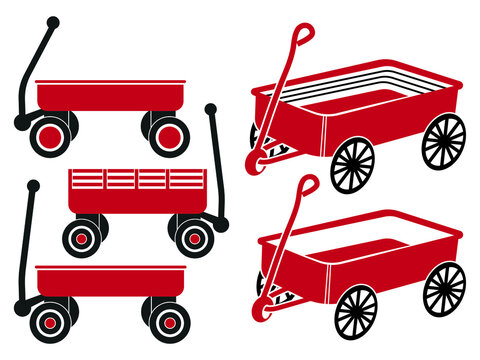 Red Wagon Illustration Images – Browse 5,293 Stock Photos, Vectors, and