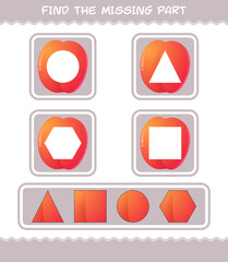 Find the missing parts of cartoon nectarine. Searching game. Educational game for pre shool years kids and toddlers