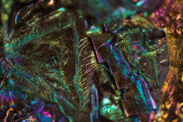 玉虫色をした金属の酸化被膜 - obrazy, fototapety, plakaty