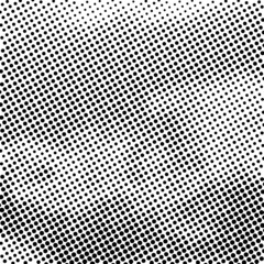 Black halftone dotted grungy background. Trendy distress dirty design element. Overlay dots texture. Grungy style