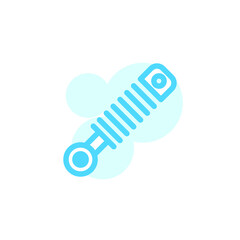 Vector illustration, shock absorber icon design template