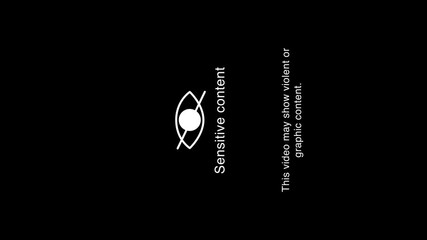 Vertical Screen Sensitive Content Censorship with Text on Black Background and Green Screen