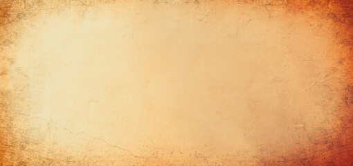 Abstract old painted wall color texture, beige background, wide composition