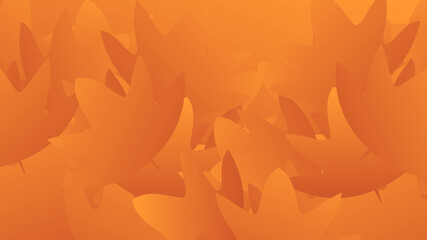 Natural season background with autumn leaves. Vector nature background.