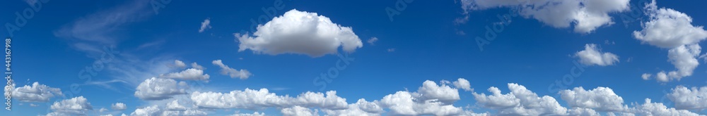 Canvas Prints blue sky background with tiny clouds