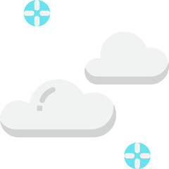 cloudy flat icon