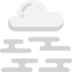 foggy flat icon