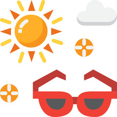 sunglasses flat icon