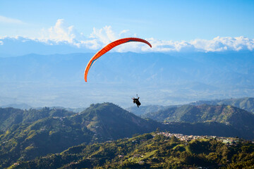 paraglider in the mountains