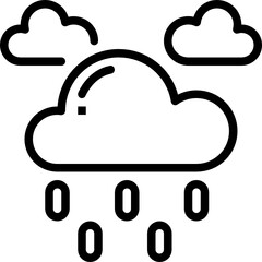 drizzle outline icon
