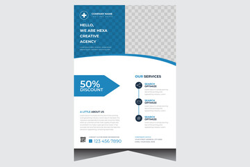 Creative company business flyer design template