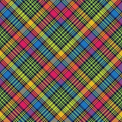 Colourful Chevron Plaid Tartan textured Seamless Pattern Design