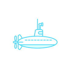 Fototapeta premium Illustration Vector graphic of submarine icon template