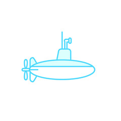 Fototapeta premium Illustration Vector graphic of submarine icon template