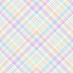 Rainbow Pastel Chevron Plaid Tartan textured Seamless Pattern Design