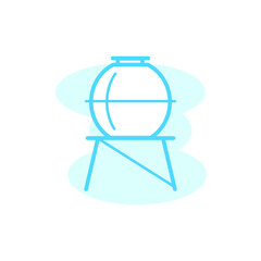 Illustration Vector graphic of water reservoir icon