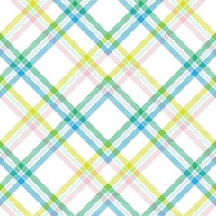 Rainbow Pastel Chevron Plaid Tartan textured Seamless Pattern Design