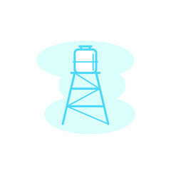 Illustration Vector graphic of water reservoir icon