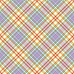 Rainbow Chevron Plaid Tartan textured Seamless Pattern Design
