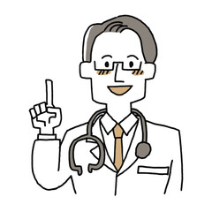 説明をしている男性医師