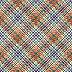 Rainbow Chevron Plaid Tartan textured Seamless Pattern Design