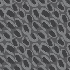 Black and White Animal Leopard Seamless Pattern Background