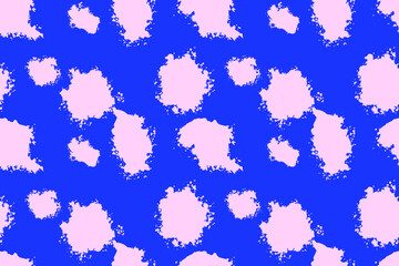 Abstract vector creative seamless pattern with brush strokes. Colorful background for printing brochure, poster, card, print, textile,magazines, sport wear. Modern trendy design. Pink and blue colors.