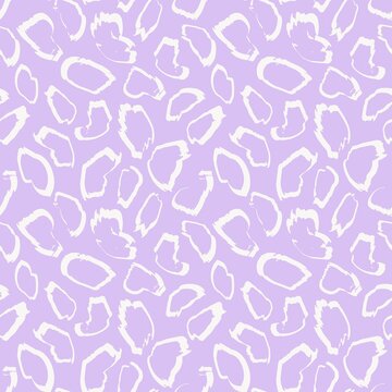 Purple Animal Leopard Seamless Pattern Background