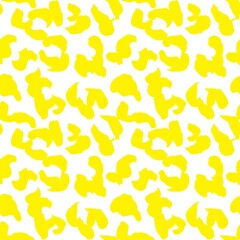 Yellow Animal Leopard Seamless Pattern Background