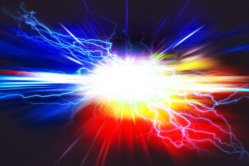 Electric storm abstract science backgrounds