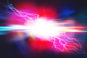 Electric storm abstract science backgrounds - 443173952