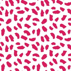 Red Animal Leopard Seamless Pattern Background