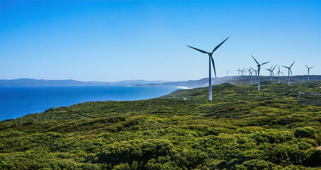 Albany Wind Farm in Western Australia. - Powered by Adobe