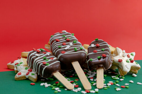 Paletas de chocolate negro