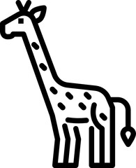 giraffe outline icon