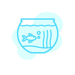 Illustration Vector graphic of aquarium icon template