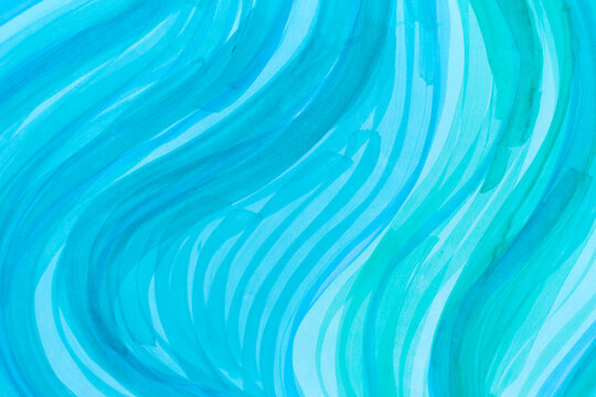 Abstract wave blue pattern. Stock illustration.