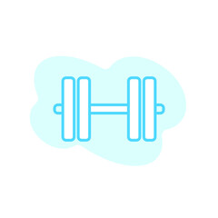 Illustration Vector graphic of dumbbell icon