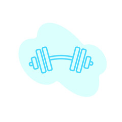 Obraz premium Illustration Vector graphic of dumbbell icon
