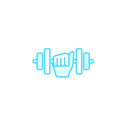 Illustration Vector graphic of dumbbell icon