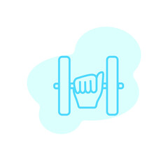 Illustration Vector graphic of dumbbell icon