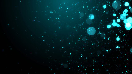 深海のような清涼感のあるパーティクル