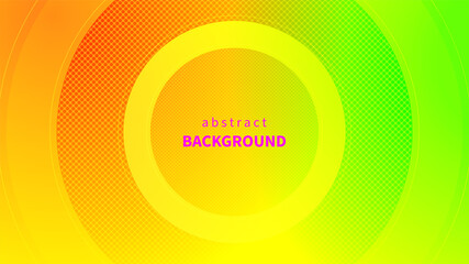 Summer sale banner with round frame. Techology background