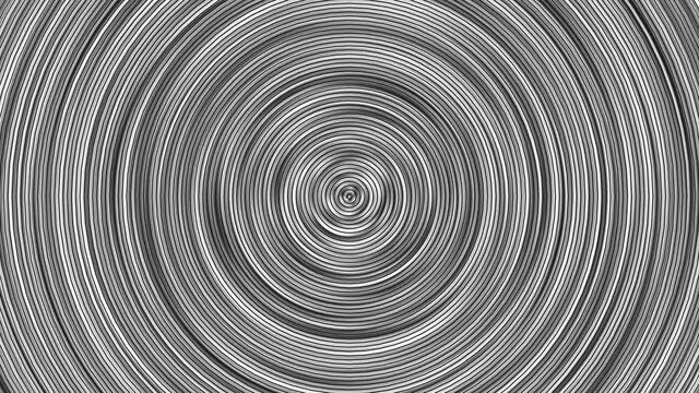 4K Abstract Comic Cartoon Radial Displacement Map Black And White Loop Animation