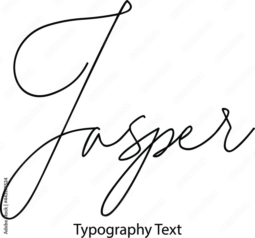 Aufkleber Jasper Vector Script and Cursive Handwritten Typography 
For Designs Brochures Banner Flyers and T-Shirts.