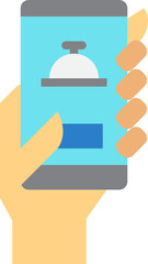 food delivery flat icon