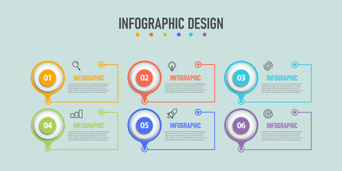 Presentation business info graphic template